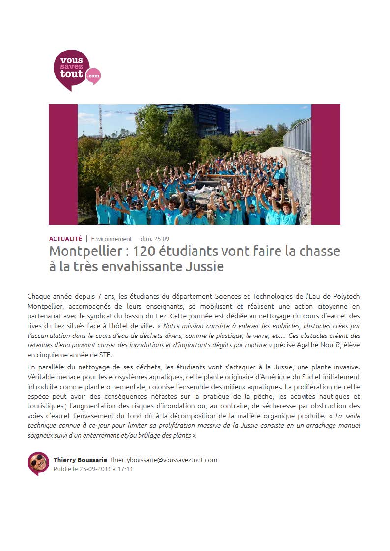 montpellier web news 25 09 2016 STE Jussie