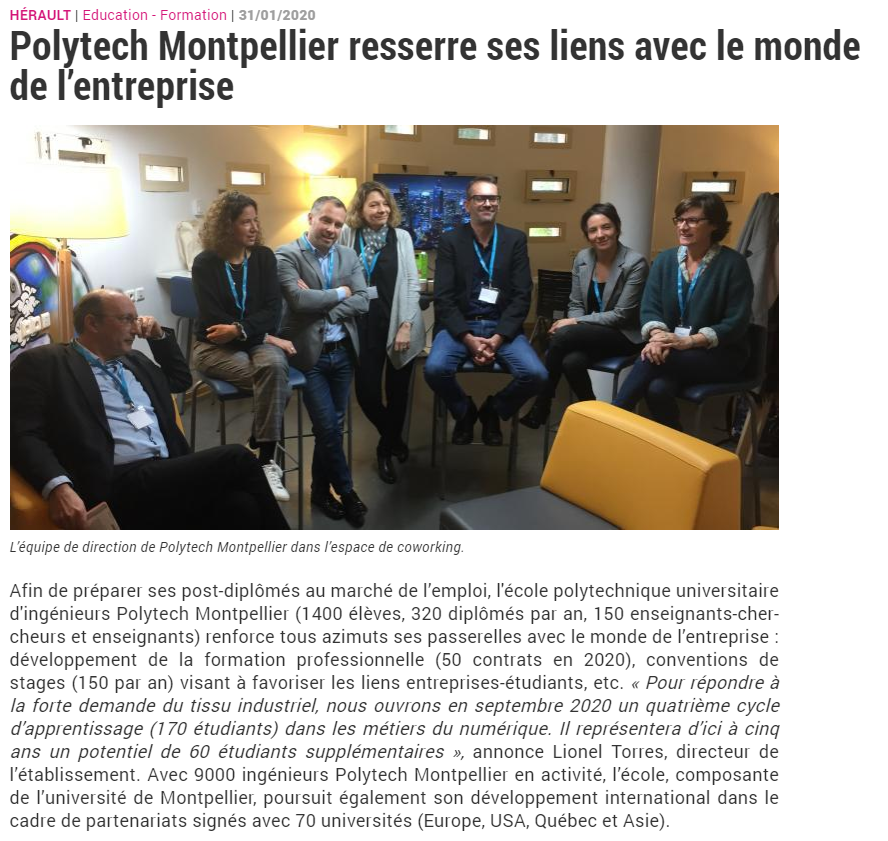 Lettre M polytech point presse 31 01 2020