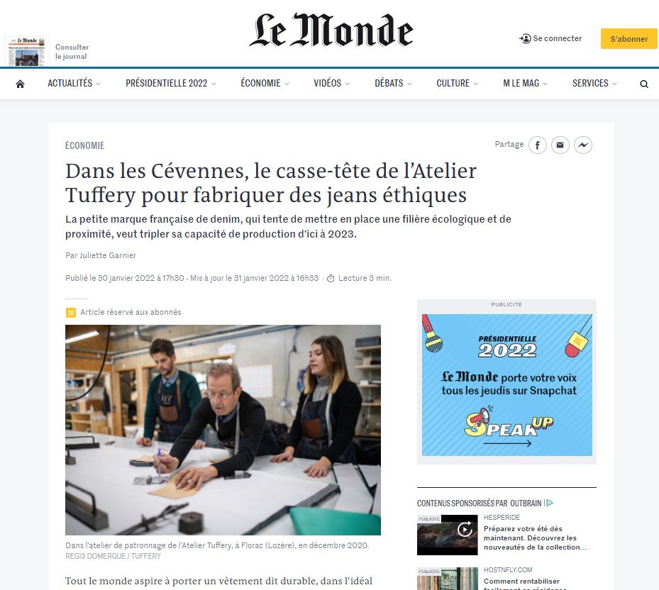 LeMonde Atelier Tuffery 30 01 2022