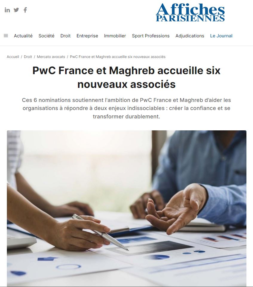 Affiches parisiennes PwC 9 02 2023