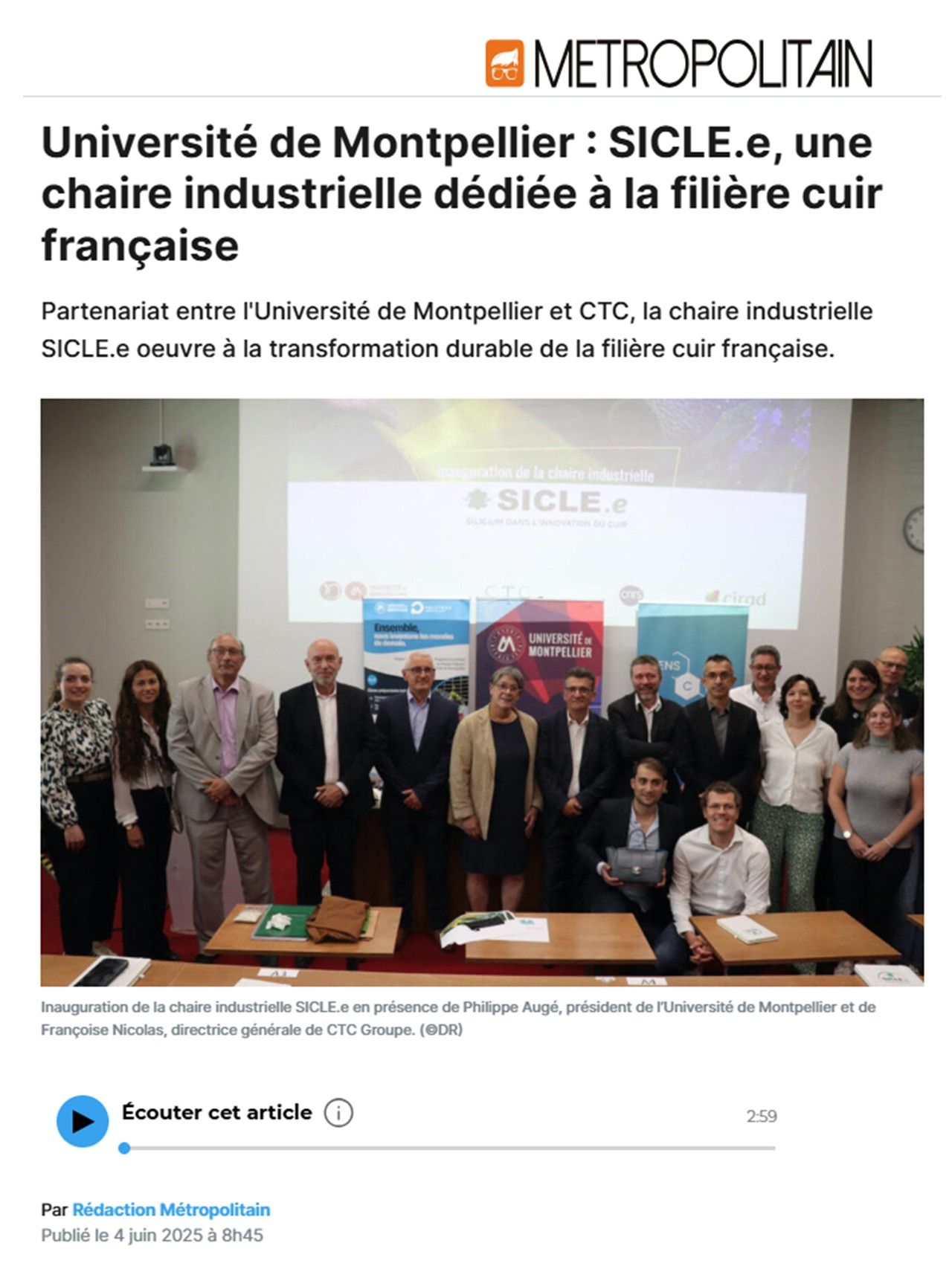 Metropolitain SICLE 04 06 2025
